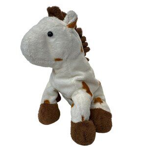 Ty Pluffies Gallops Horse Brown White Plush Baby Lovey 2005 Tylux Soft Toy